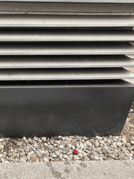 Nachher - Graffiti entfernt